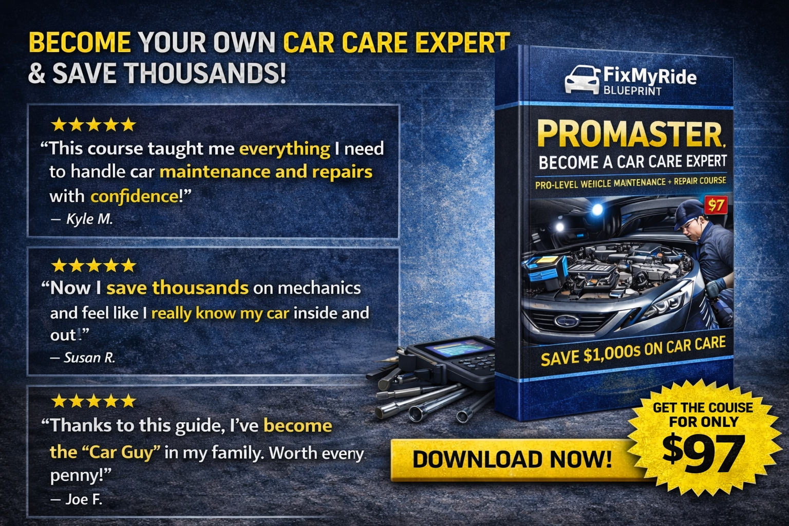 FixMyRide Pro: Master Car Diagnosis System